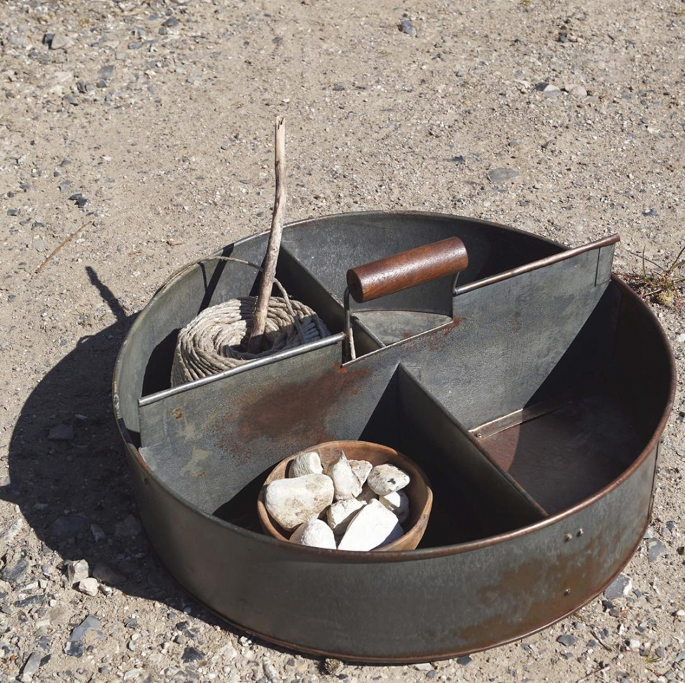 Vintage skrzynka z uchwytami 'Agustin' - Żelazo/Patyna