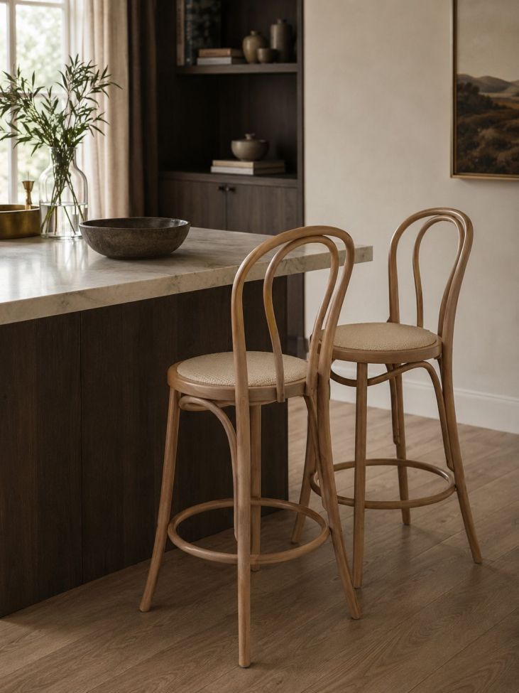 Hoker 'Bistro' - Naturalny/Rattan